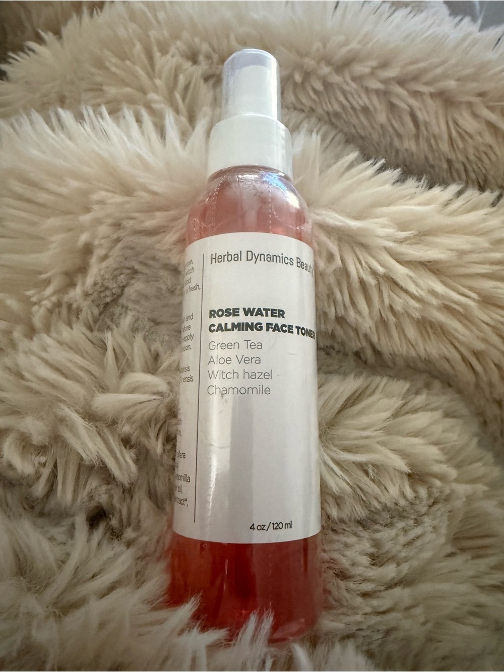NEW Herbal Dynamics Beauty Rose Water Calming Face Toner 4 oz Sealed